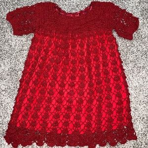 Red Knitted Dress